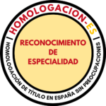 RECONOCIMIENTO DE ESPECIALIDAD