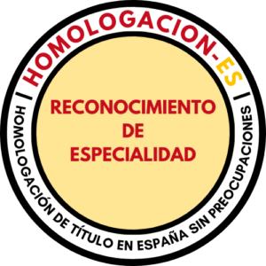 RECONOCIMIENTO DE ESPECIALIDAD EN ESPAÑA